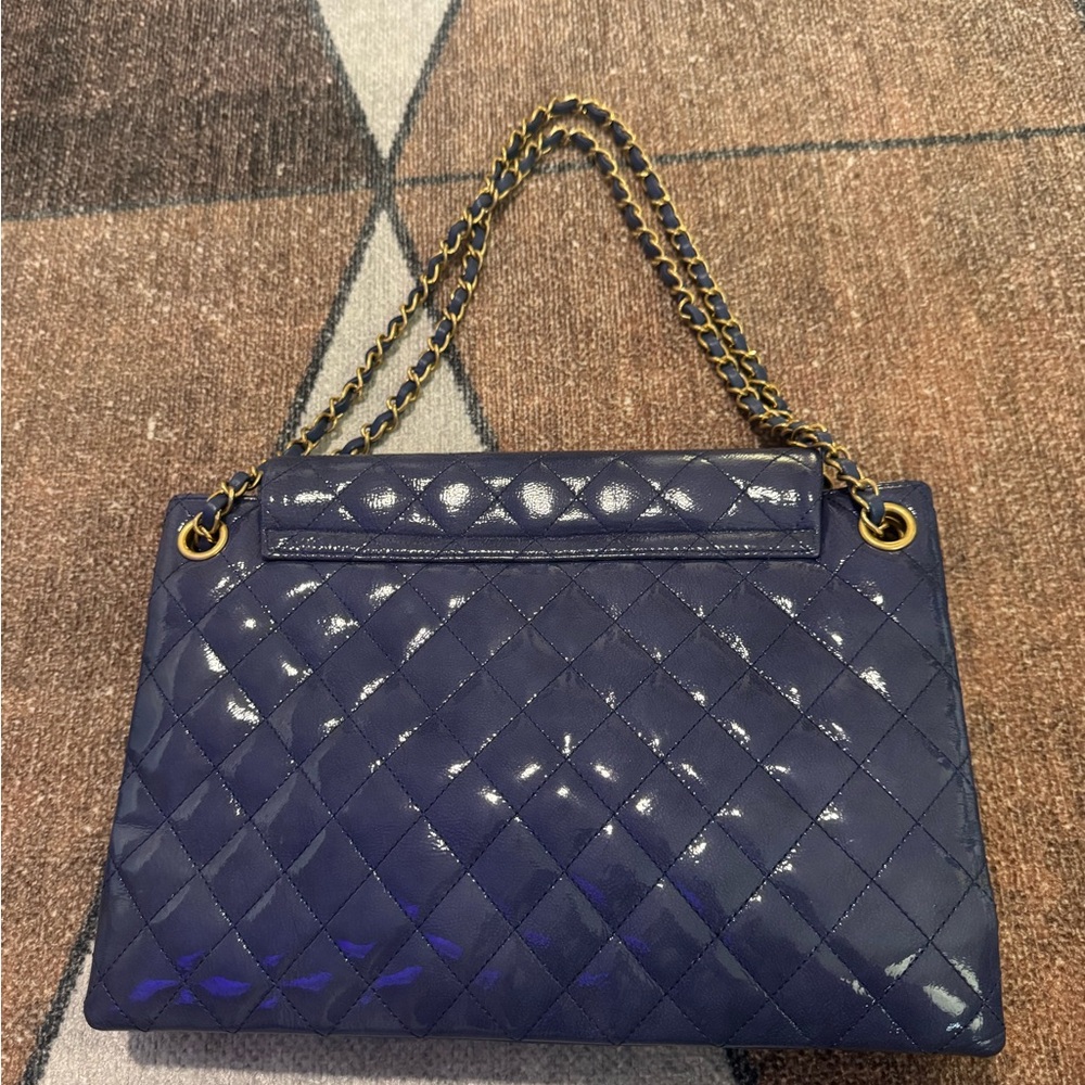 NEW Chanel Goatskin Quilted 3 Pocket Accordion Flap Bag Handbag - Picture 4 of 11